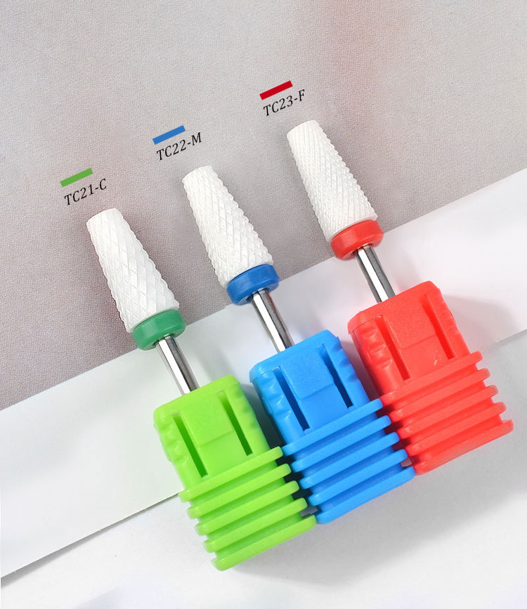 Đầu mài sứ (đầu mài dũa móng, phá móng) đủ kích cỡ (XF, F, M, C, XC)