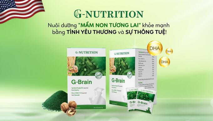 Cốm G-Brain cho bé thông minh, phát triển trí não toàn diện, tăng cường sức đề kháng