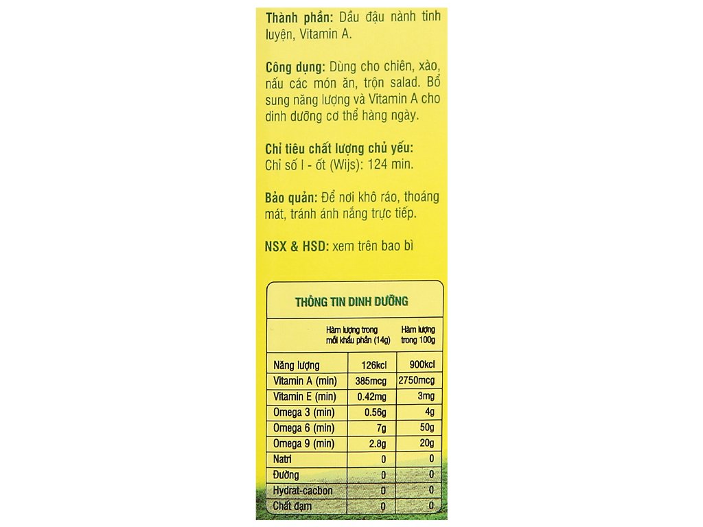 Dầu đậu nành tự nhiên Coba chai 2L