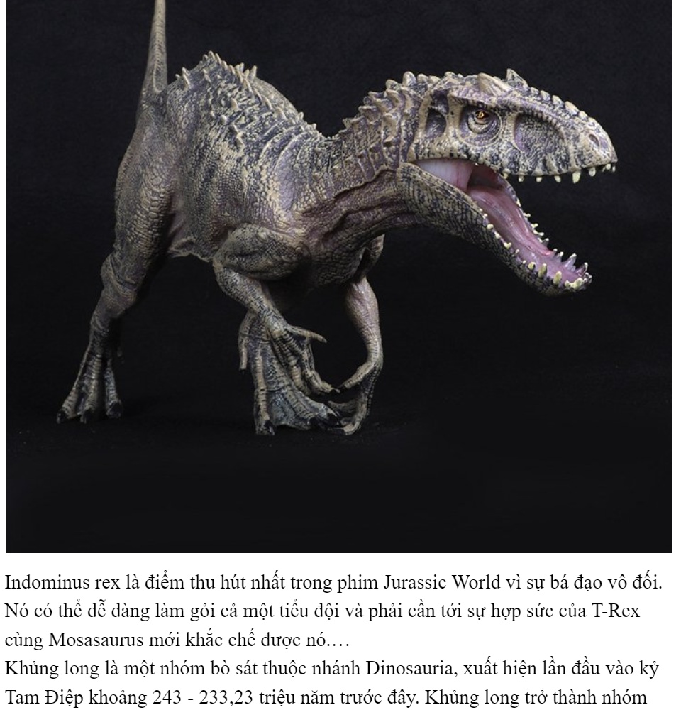 Tổng hợp 59 hình về mô hình jurassic world indominus rex mh2110  NEC