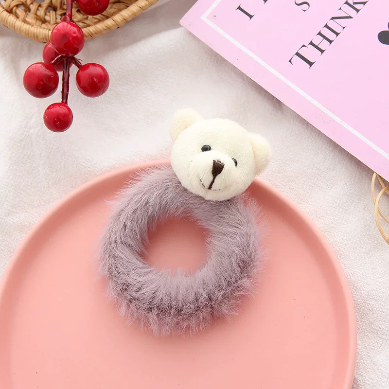 Dây Buộc Tóc Hình Thú 3D Cho Nữ - Dây Cột Tóc Hình Gấu , Thỏ (1 Chiếc)