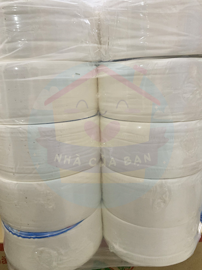 Giấy vệ sinh cuộn lớn, giấy vệ sinh bánh xe loại cao cấp 500g tiết kiệm chi phí, giấy vệ sinh cao cấp dành cho nhà hàng, khách sạn, quán ăn, cafe, Bathroom Tissue - Nhà Của Bạn