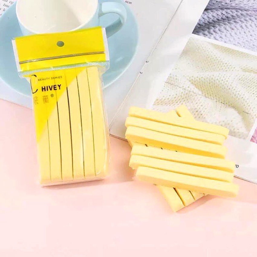 Bông Rửa Mặt Bọt Biển Dạng Nén HiVEY hana tech được làm từ rong biển tự nhiên, khi cho vào nước, sẽ nở ra thành một miếng bông mềm mại - Hanatech