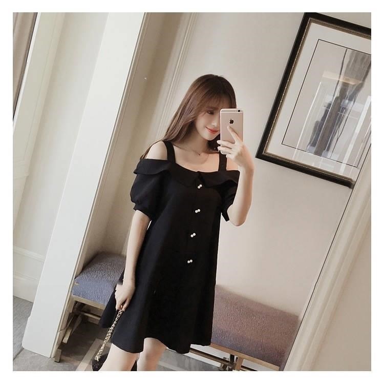 Đầm ngắn trễ vai dễ thương