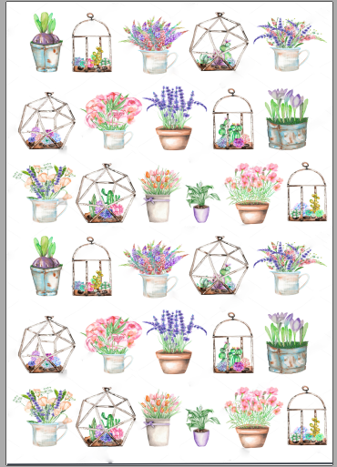 Sticker dán sổ tay, trang trí sổ dán ảnh, scrapbook, nhãn dán sinh nhật, giáng sinh