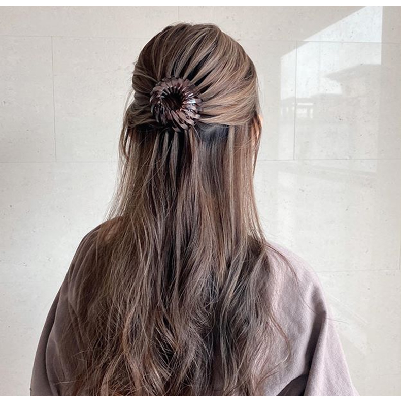 Kẹp búi tóc tròn tiện dụng cho nữ, Chụp búi tóc co giãn thông minh, Kẹp tóc,Lưới búi tóc(KCT03)Gia dụng Huy Tuấn Hà Nội