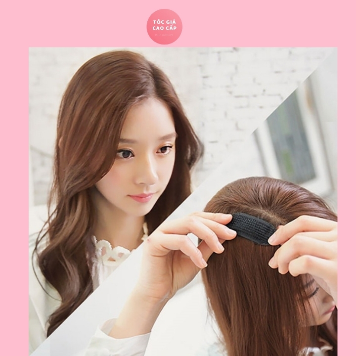 Dụng cụ độn phồng tóc, tóc mái tóc 2 bên đều được, thích hợp cho tất cả mọi người, kẹp mái phồng tự nhiên