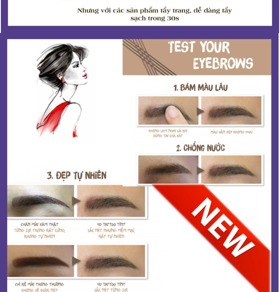 [HOT TREND] Kẻ Chân Mày Chì Kẻ Chân Mày 4D Không Thấm Nước Bền Màu Sắc Nét Như Xăm Bút Chì Kẻ Chân Mày Phẩy Sợi 4 D OPEN SHOP