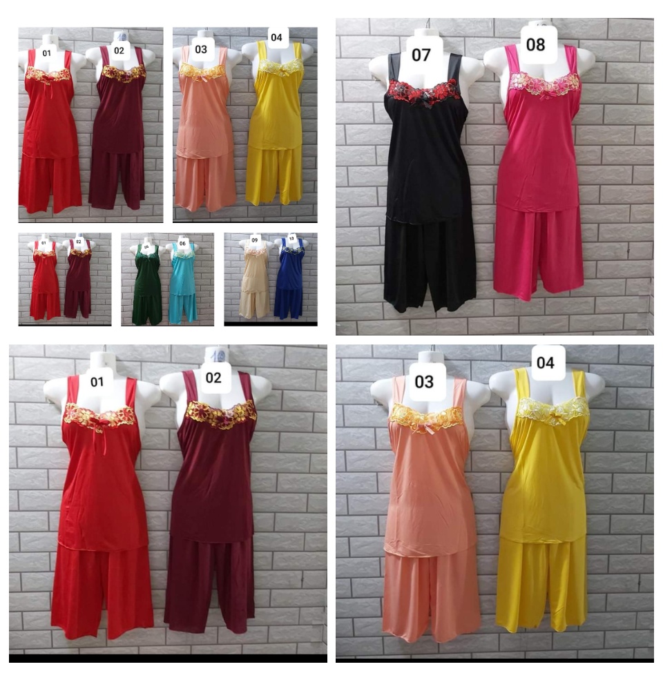 Đồ bộ thun lạnh lửng Bộ đồ thun lạnh mặc nhà giá rẻ freesize dưới 60kg