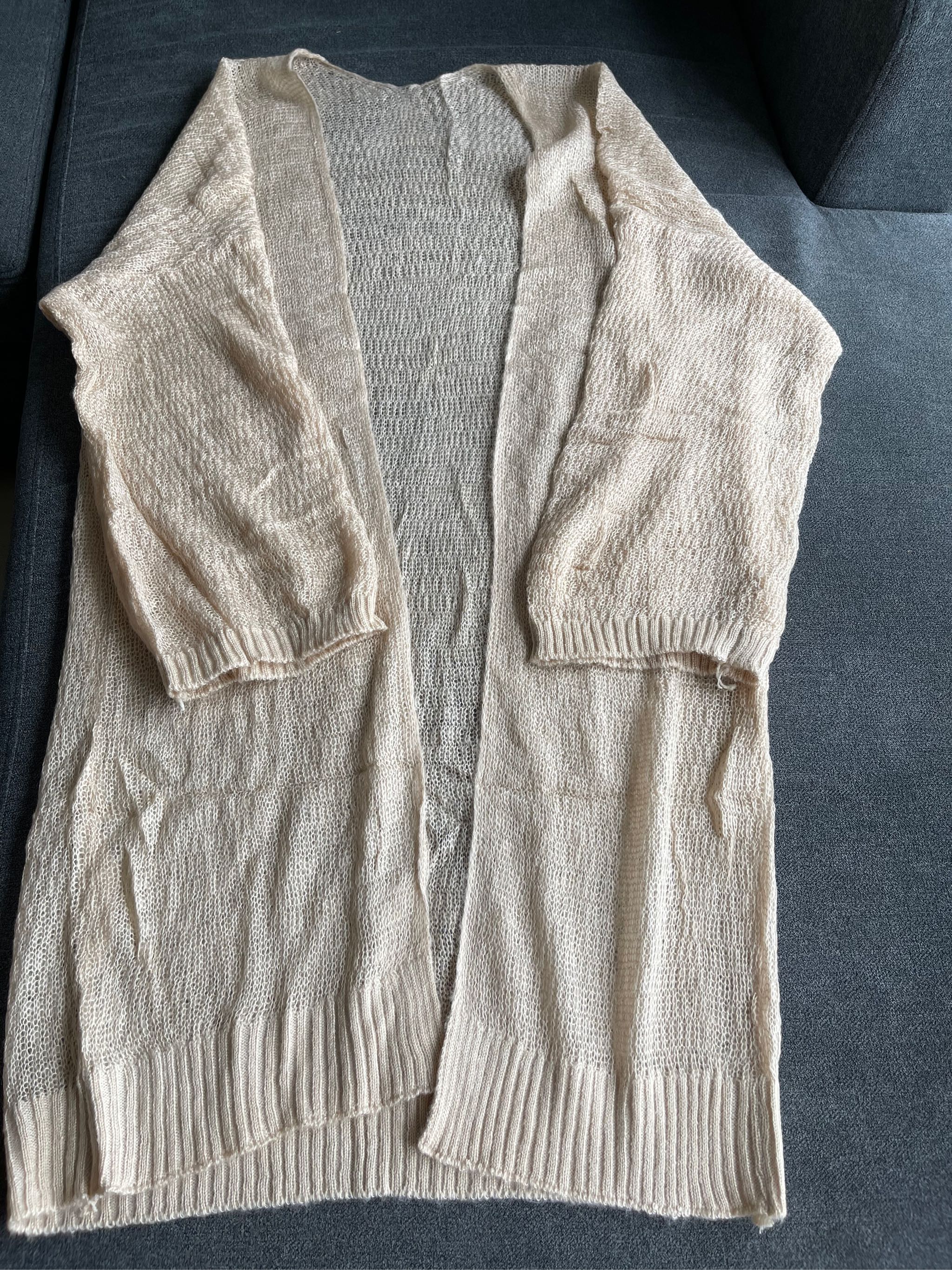 Áo khoác len mỏng dáng dài nhẹ nhàng - Dành cho bạn cao 1m65 trở lên