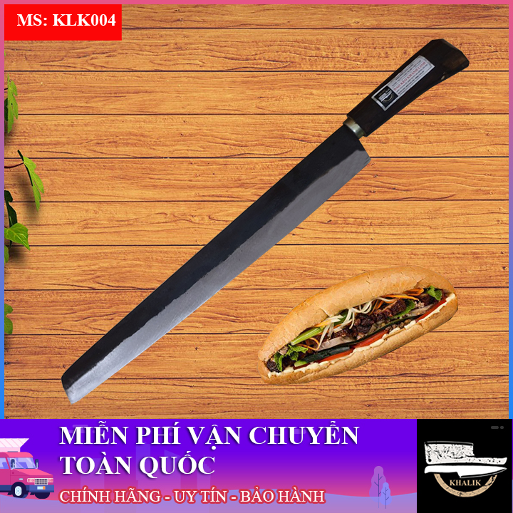 Dao bánh mỳ, dao cắt bánh mỳ bằng nhíp xe - dao Đa Sỹ - Khánh Linh - KLK004