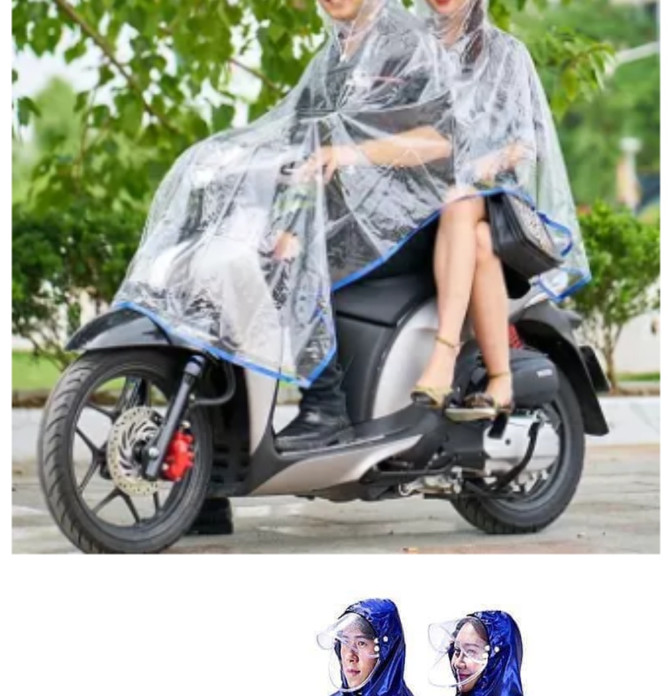 ÁO MƯA ĐÔI 2 CỔ CAO CẤP HÀNG- ÁO MƯA 1 NGƯỜI 2 NGƯỜI - ÁO MƯA ĐÔI 2 ĐẦU NHIỀU MÀU - ÁO MƯA CAO CẤP SIÊU NHẸ CHO 2 NGƯỜI - ÁO MƯA 2 ĐẦU TIỆN DỤNG - ÁO MƯA 2 ĐẦU KÍCH THƯỚC LỚN CỰC TIỆN DỤNG.