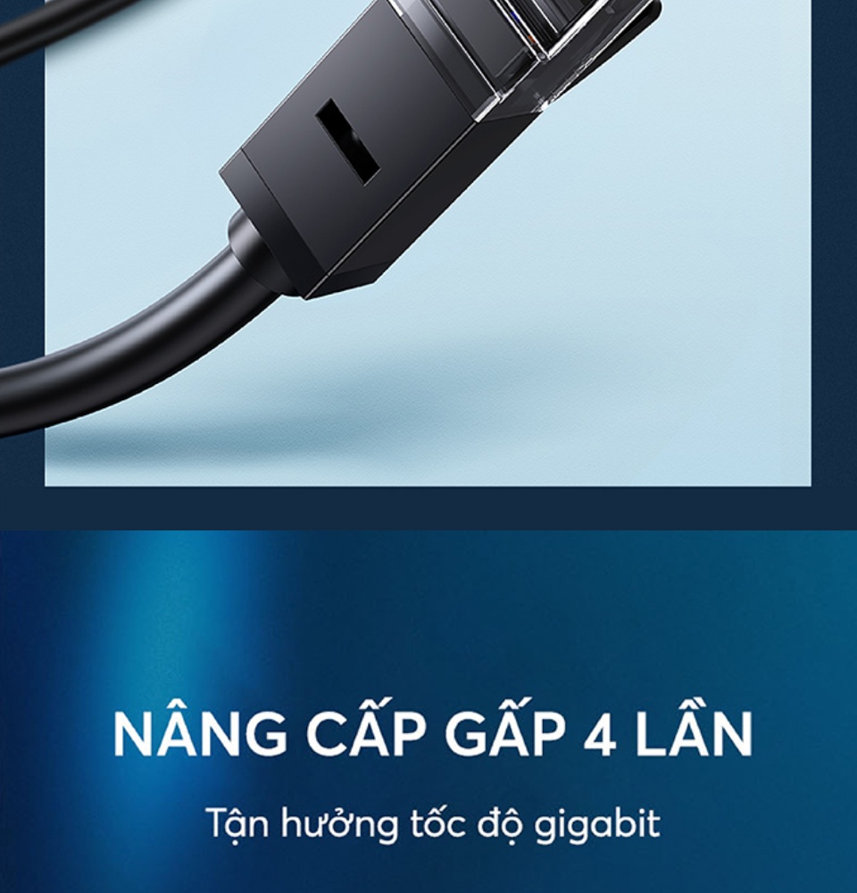 Cáp mạng Cat6 UTP 26AWG CCA UGREEN NW102 sử dụng trên các mạng Ethernet / RJ45 Cáp mạng Cat6 UTP 26AWG CCA UGREEN NW102 sử dụng trên các mạng Ethernet / RJ45