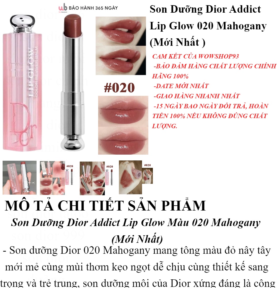 Son Dưỡng Dior Addict Lip Glow 020 Mahogany Pazuvn #42 Son Dưỡng Dior Addict Lip Glow 020 Mahogany Pazuvn