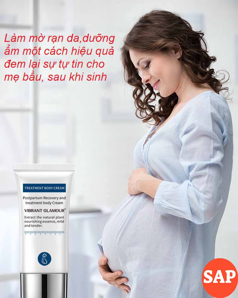 Kem Hết Rạn Da, Hết Sẹo Hiệu Quả Treatment Body Cream Thương Hiệu VIBRANT GLAMOUR Làm Trắng Và Săn Chắc Mịn Mượt Chống Lão Hóa