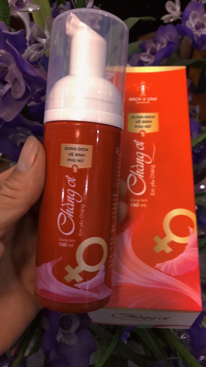 DUNG DỊCH VỆ SINH PHỤ NỮ CHÀNG ƠI BẠCH LINH BÁCH Y SÂM NHẤT MỘC HƯƠNG  bl33[150 mL ]Dạng Bọt