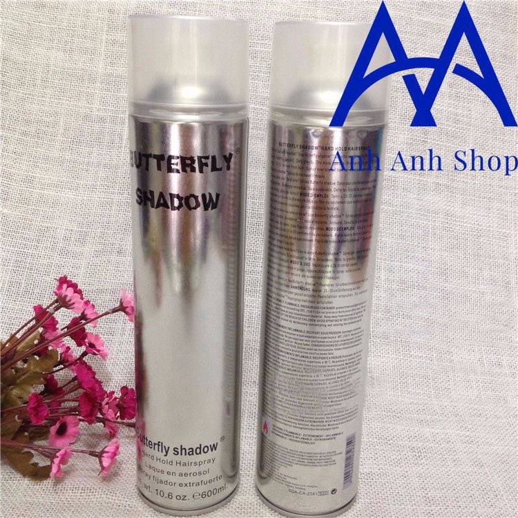 Gôm xịt tạo kiểu tóc chính hãng Butterfly Shadow 600ml