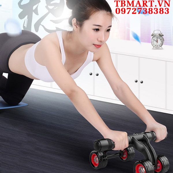 Con Lăn Tập Bụng 4 Bánh