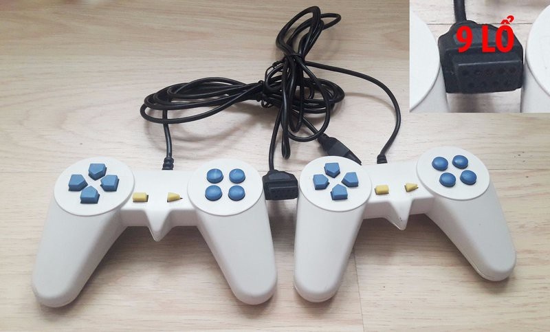Bộ 2 Tay cầm chơi game điện tử 4 nút 9 lỗ